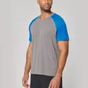 Two-tone sport triblend t-shirt with short sleeves - Image 2