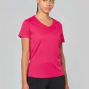 Sport T-shirt met korte mouwen V-hals - Afbeelding 1