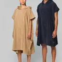 Poncho met capuchon van badstof - Afbeelding 1