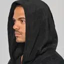 Poncho met capuchon van badstof - Afbeelding 6