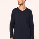 Supima® T-shirt met V-hals en lange mouwen - Afbeelding 5