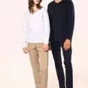 Supima® T-shirt met V-hals en lange mouwen - Afbeelding 11