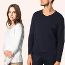 Supima® T-shirt met V-hals en lange mouwen - Afbeelding 8
