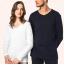 Supima® T-shirt met V-hals en lange mouwen - Afbeelding 6