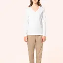Supima® T-shirt met V-hals en lange mouwen - Afbeelding 10