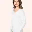 Supima® T-shirt met V-hals en lange mouwen - Afbeelding 1