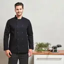 Long Sleeve Kitchen Jacket with Snap Buttons - Image 1