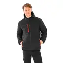 Gerecycelte schwarze Kompass-Steppjacke - Bild 1