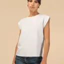 Eco-vriendelijk mouwloos T-shirt met schoudervullingen - Afbeelding 3