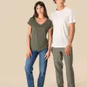 V-neck Linen T-shirt - Image 6