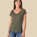 V-neck Linen T-shirt - Image 1