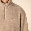 Sweatshirt 1/4 Zip mit fallenden Schultern aus Sherpa - Bild 8