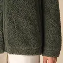 Reißverschluss Sweatshirt mit fallenden Schultern aus Sherpa - Bild 7