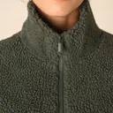 Reißverschluss Sweatshirt mit fallenden Schultern aus Sherpa - Bild 8