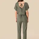 Short Sleeve Linen Jumpsuit - Image 4