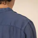 Washed Linen Mao Collar Shirt - Image 6