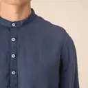 Washed Linen Mao Collar Shirt - Image 8