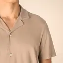 Eco-friendly Bowling Collar Shirt with Short Sleeves - Image 5