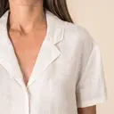 Short Sleeve Bowling Collar Linen Shirt - Image 6