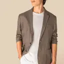 Verbleekte linnen blazer - Afbeelding 1