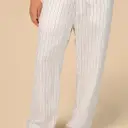 Striped Linen Trousers - Image 1