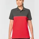 Two-tone eco-friendly polo with short sleeves - Image 5