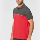 Two-tone eco-friendly polo with short sleeves - Image 2