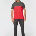 Two-tone eco-friendly polo with short sleeves - Image 4
