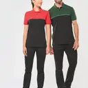 Two-tone eco-friendly polo with short sleeves - Image 9