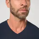 Eco-friendly V-neck T-shirt with antibacterial treatment - Image 9