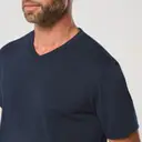 Eco-friendly V-neck T-shirt with antibacterial treatment - Image 10