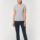Eco-friendly V-neck T-shirt with antibacterial treatment - Image 5