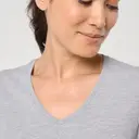 Eco-friendly V-neck T-shirt with antibacterial treatment - Image 10