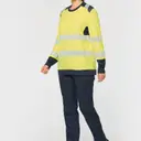 Recycled veiligheids T-shirt met ronde hals en lange mouwen - Afbeelding 8