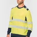 Recycled veiligheids T-shirt met ronde hals en lange mouwen - Afbeelding 2