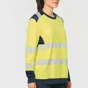 Recycled veiligheids T-shirt met ronde hals en lange mouwen - Afbeelding 6