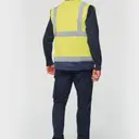 Recycled High Visibility Safety Vest with Zip - Image 3
