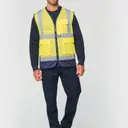 Recycled High Visibility Safety Vest with Zip - Image 4