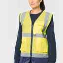 Recycled High Visibility Safety Vest with Zip - Image 5