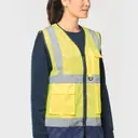Recycled High Visibility Safety Vest with Zip - Image 7