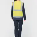 Recycled High Visibility Safety Vest with Zip - Image 6