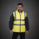 Gepolsterte Warnjacke mit abnehmbaren Ärmeln - Bild 2