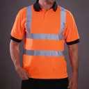 Polo mit kurzen Ärmeln hohe Sichtbarkeit - Bild 2