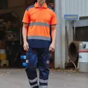 Bicolor high visibility polo - Image 2