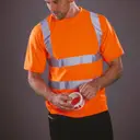 T-Shirt mit kurzen Ärmeln hohe Sichtbarkeit - Bild 1