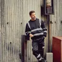 Sweatshirt mit hoher Sichtbarkeit Rundhals - Bild 1