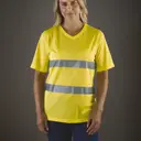 T-Shirt mit V-Ausschnitt hohe Sichtbarkeit Top Cool - Bild 1