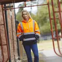 Sweatshirt mit Kapuze in hoher Sichtbarkeit - Bild 1