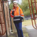 Sweatshirt mit Kapuze in hoher Sichtbarkeit - Bild 4