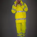 Atmungsaktive Regenjacke Hi-Vis Soft Flex - Bild 6